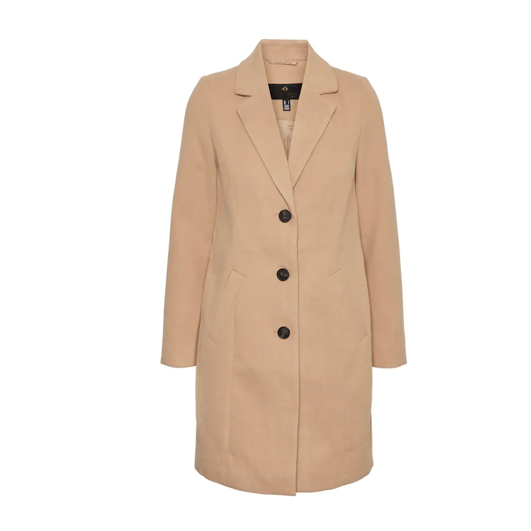Spread Collar Coat