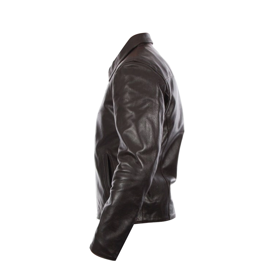 Men Brown Italian Real Leather Jacket