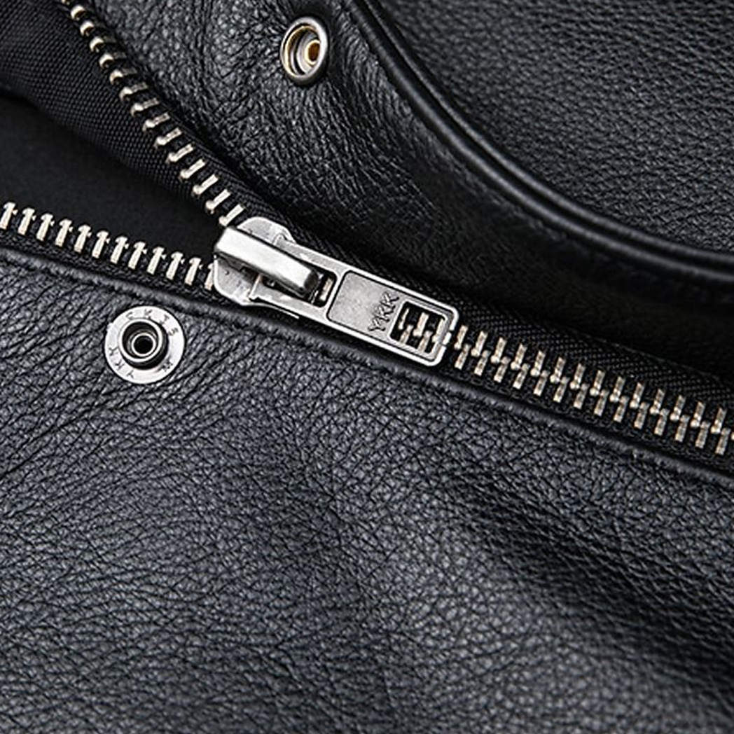 Men’s Gilet Black Leather Vest