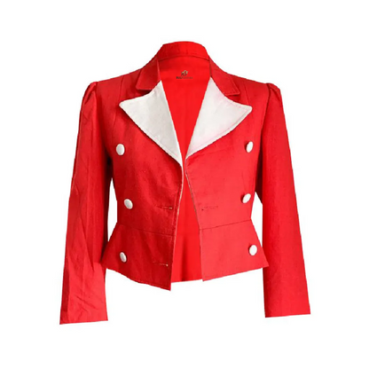 Womens Vintage Red Blazer