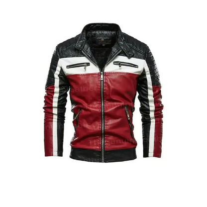 Mens Motorcycle Leather Jacket
