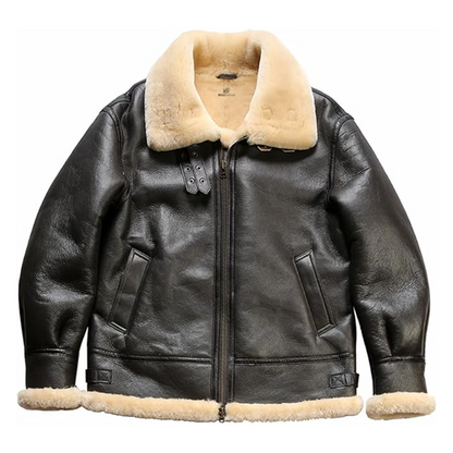 A-2 Black Bomber Leather Jacket
