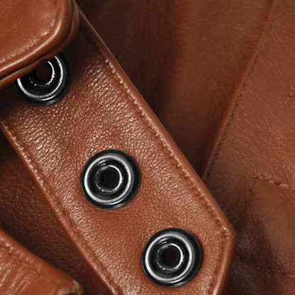 Men’s Brown Cruiser Biker Leather Jacket