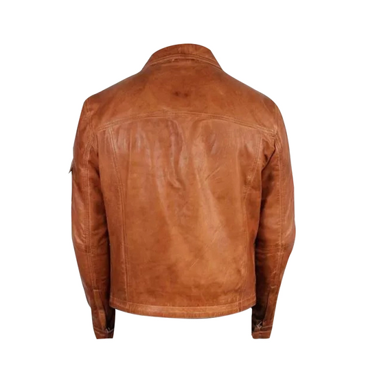 Men Cafe Racer Retro Moto Jacket