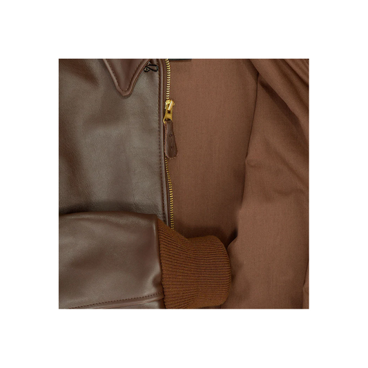 Men’s B3 RAF Aviator Sheepskin Brown Leather Jacket
