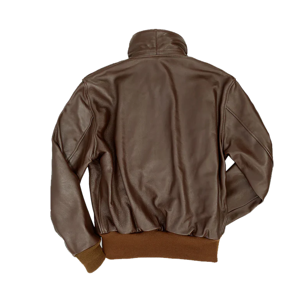 Men’s B3 RAF Aviator Sheepskin Brown Leather Jacket
