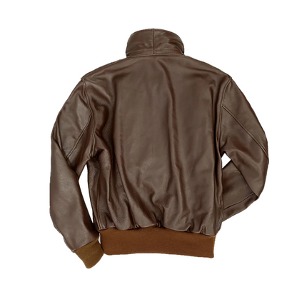 Men’s B3 RAF Aviator Sheepskin Brown Leather Jacket