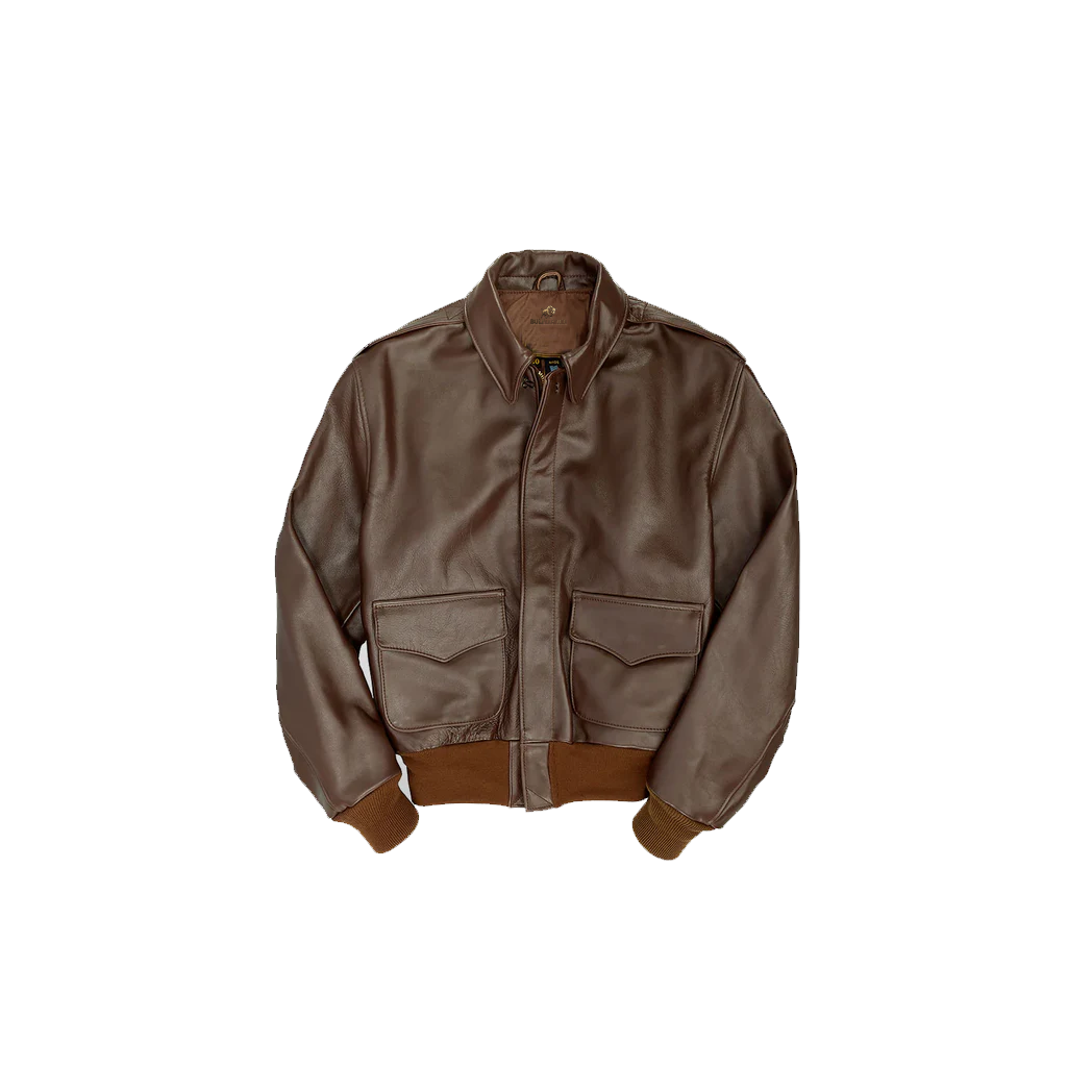 Men’s B3 RAF Aviator Sheepskin Brown Leather Jacket