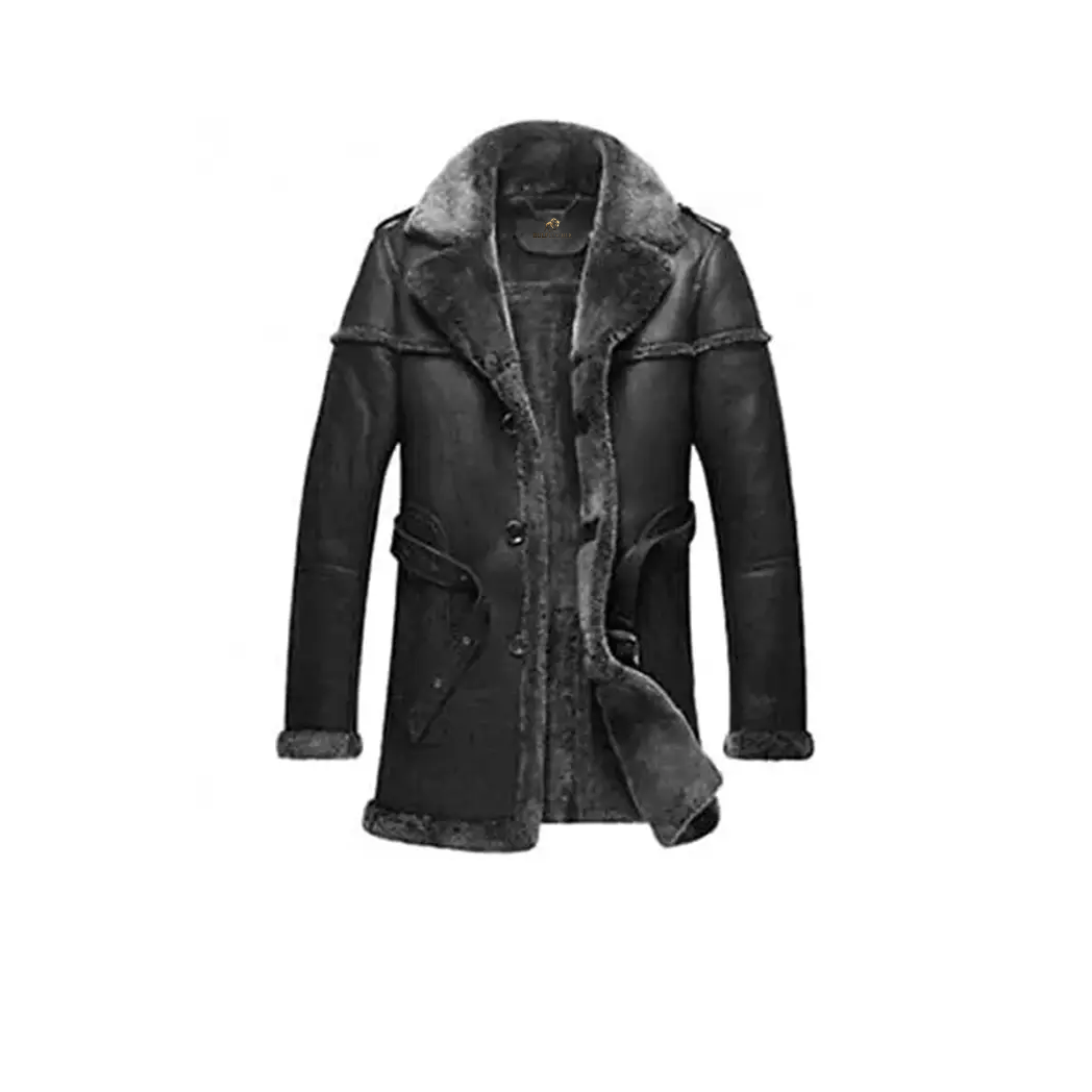 Men’s B3 Grey Fur Parka Coat