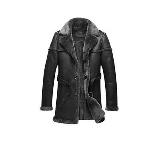 Men’s B3 Grey Fur Parka Coat