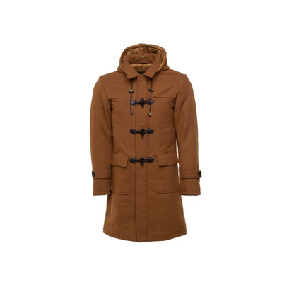 Mens Duffle Hooded Coat