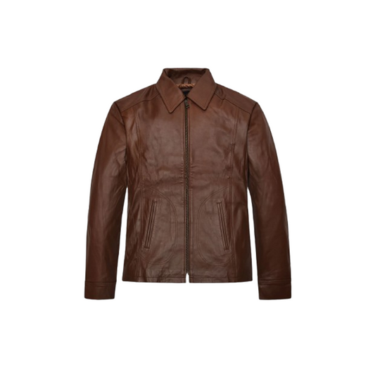 Men’s Joseph Levitt Inception Brown Leather Jacket