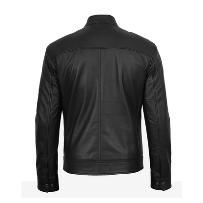 Men’s Bickford Black Leather Jacket