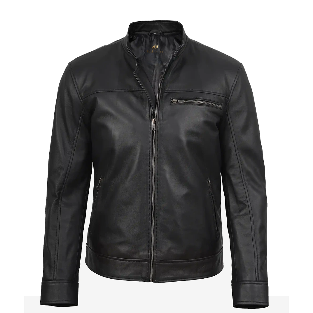 Men’s Bickford Black Leather Jacket
