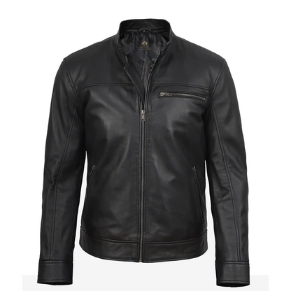 Men’s Bickford Black Leather Jacket