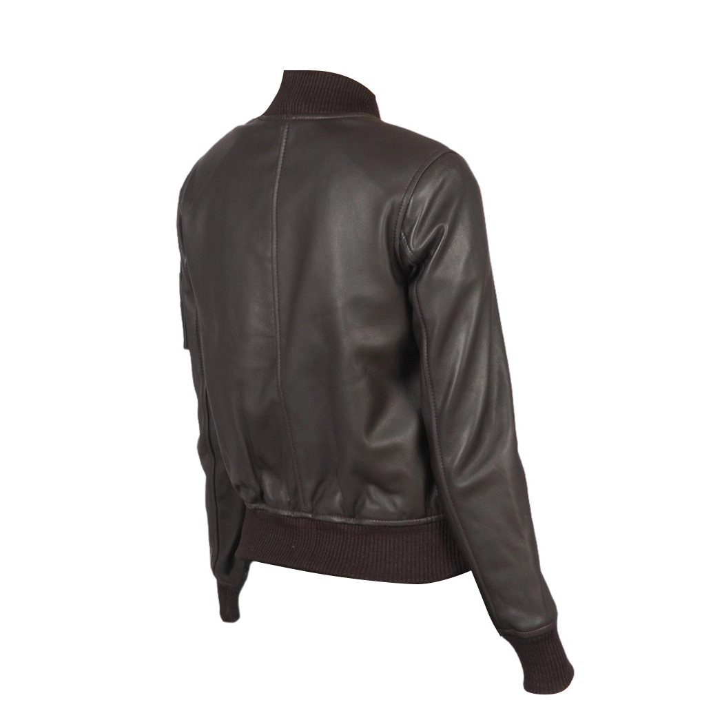 Women’s Ava Ma-1 Leather Jacket