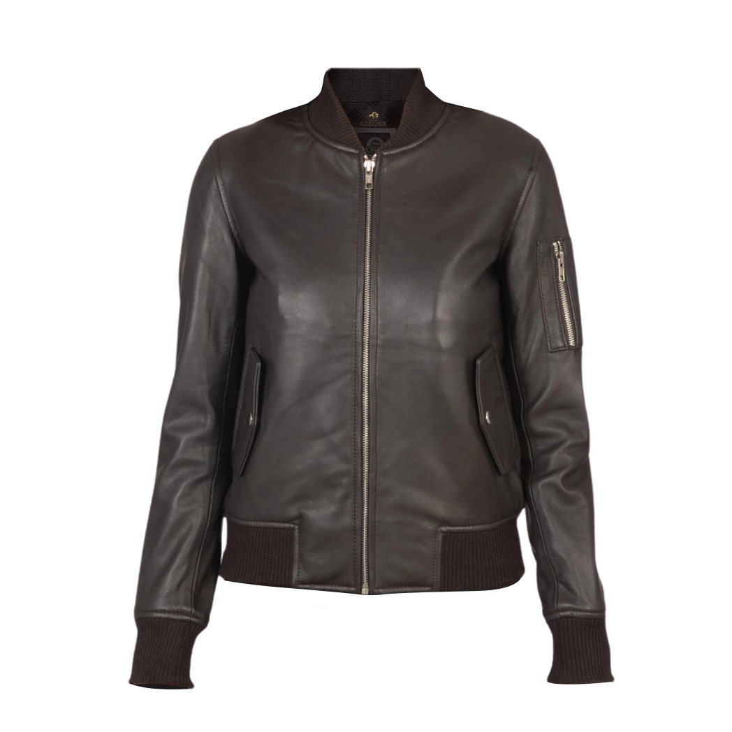 Women’s Ava Ma-1 Leather Jacket