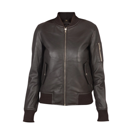 Women’s Ava Ma-1 Leather Jacket