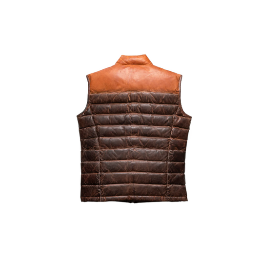 Men’s Bridger Leather Down Puffer Vest