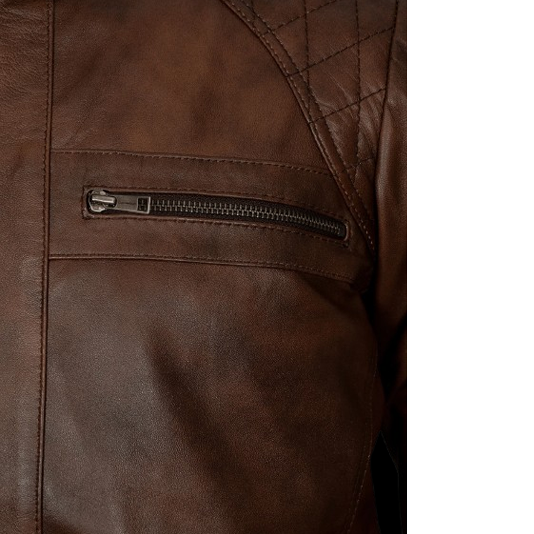 Mens Spanish Brown Leather Jacket