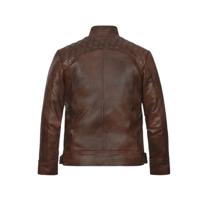 Mens Spanish Brown Leather Jacket
