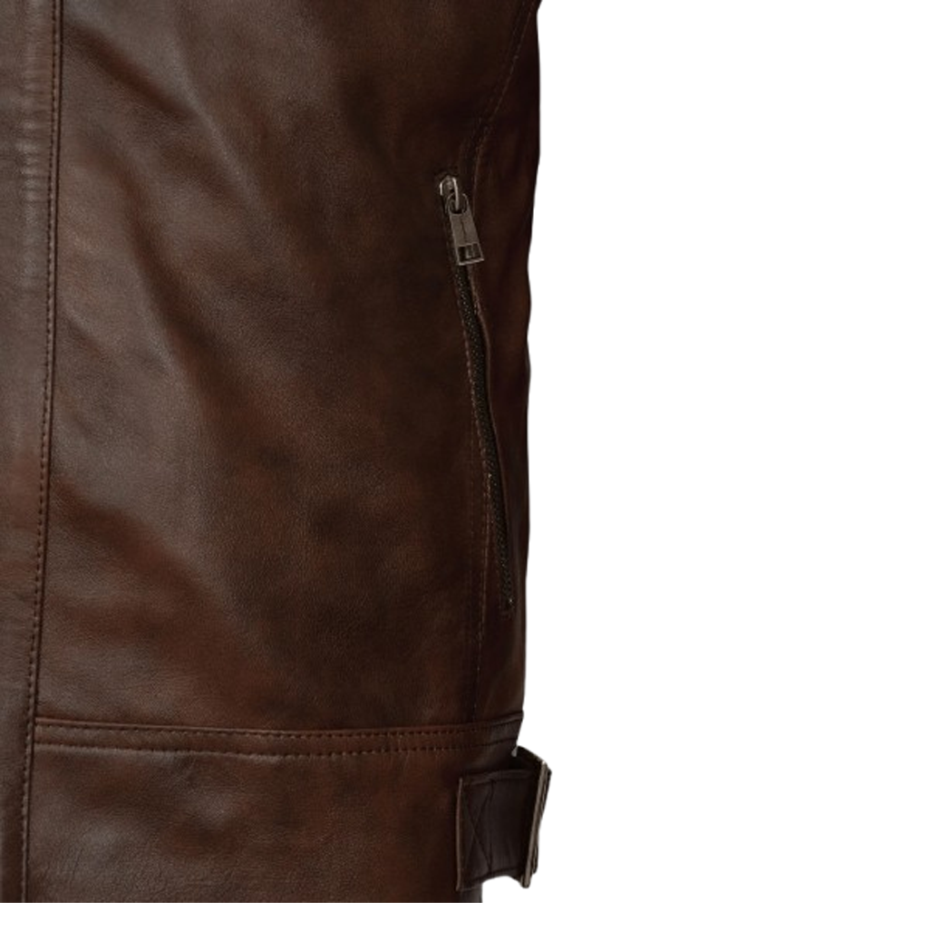 Mens Spanish Brown Leather Jacket