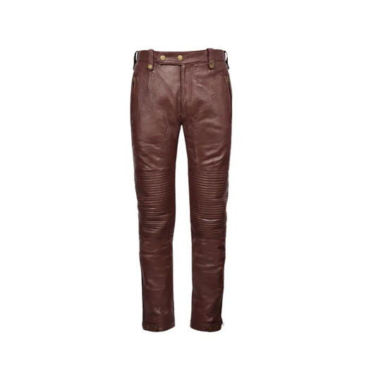 Mens Outfit Brown Leather Pants