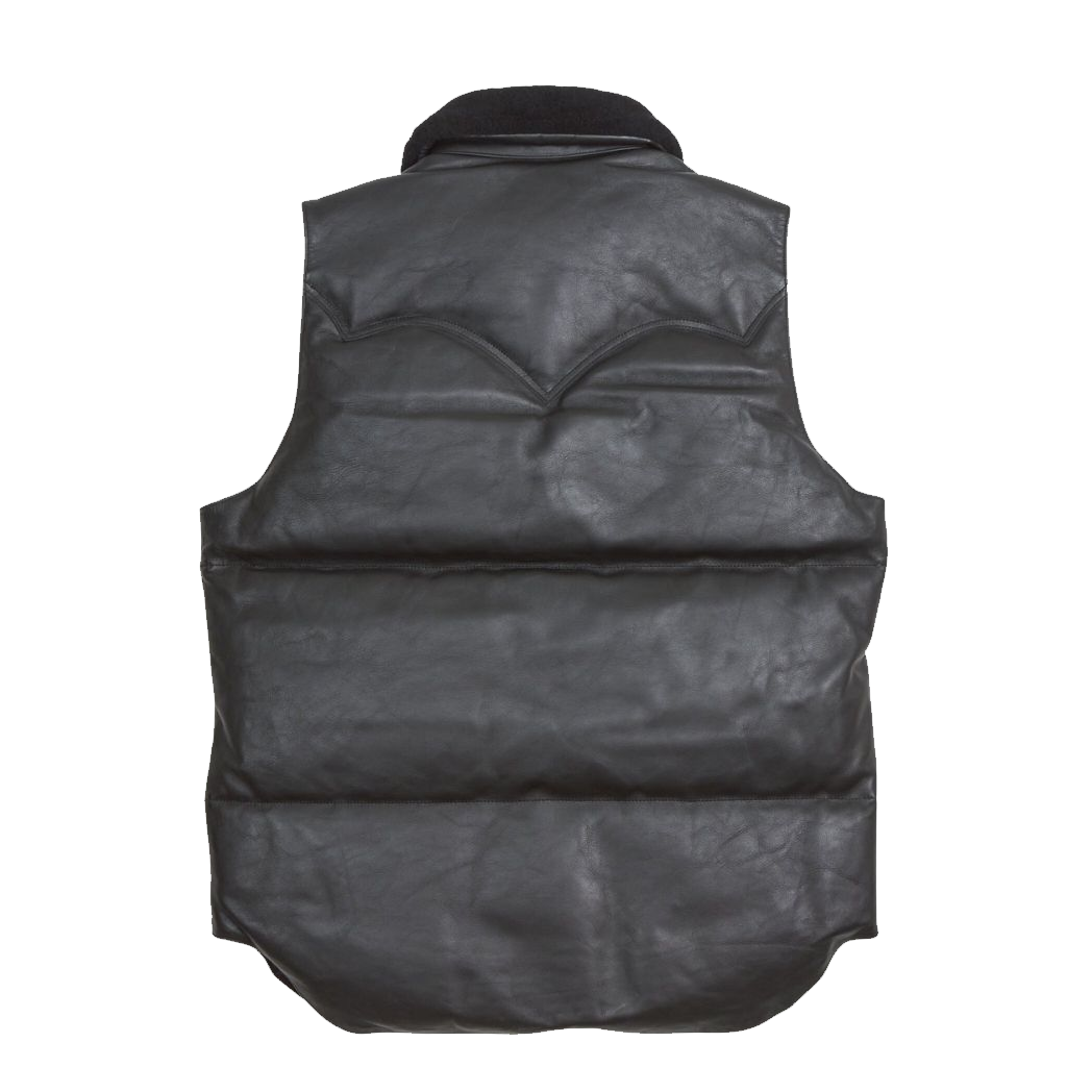 Mens Sherpuff Black Puffer Vest