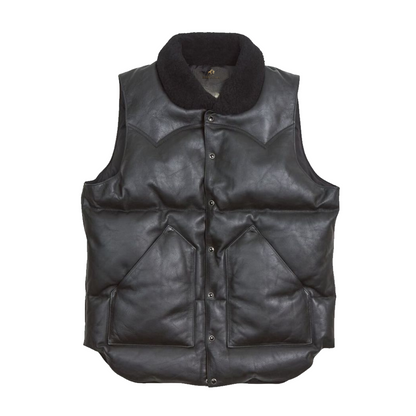 Mens Sherpuff Black Puffer Vest
