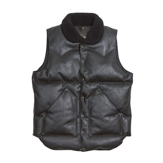 Mens Sherpuff Black Puffer Vest