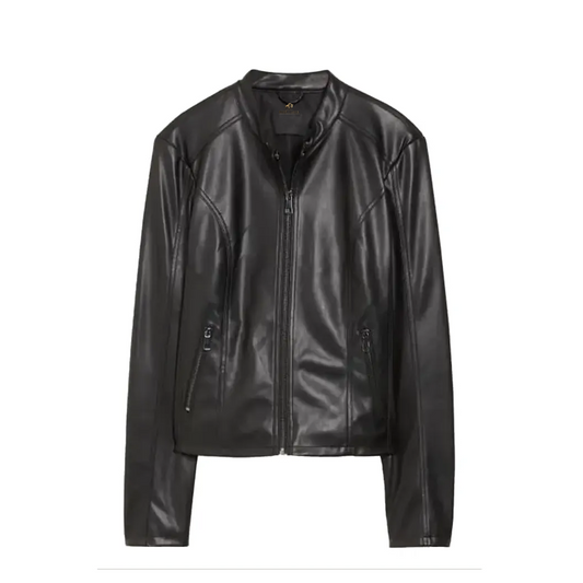 Women Faux Leather Biker Jacket