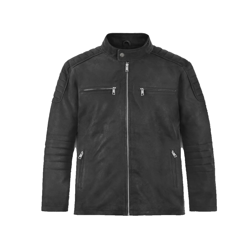 Men Scott Adkins Accident Man Leather Jacket