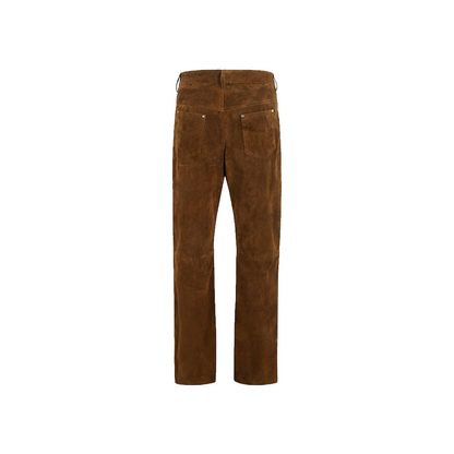 Women's Biker Style Suede Leather Pants