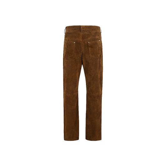 Women's Biker Style Suede Leather Pants