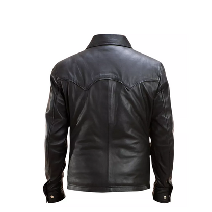 Black Women's Leather Shirt