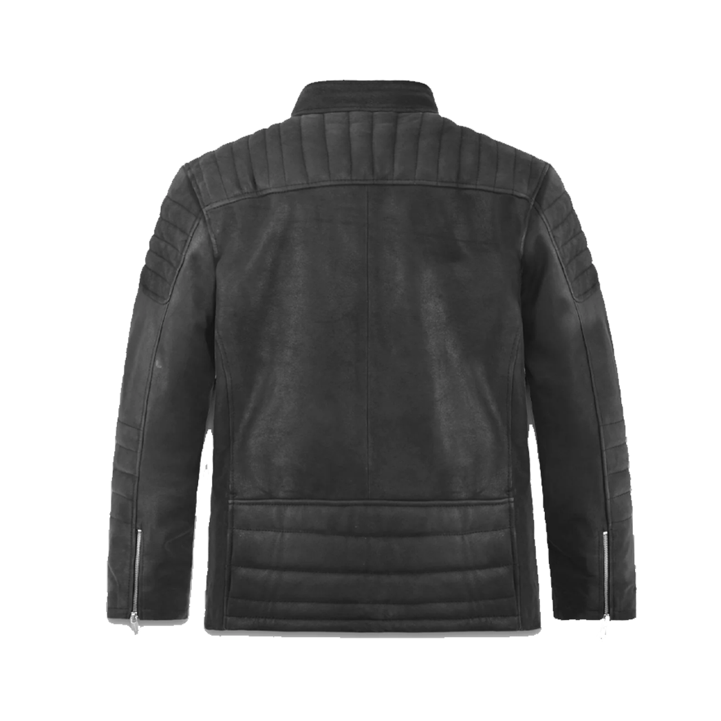Men Scott Adkins Accident Man Leather Jacket