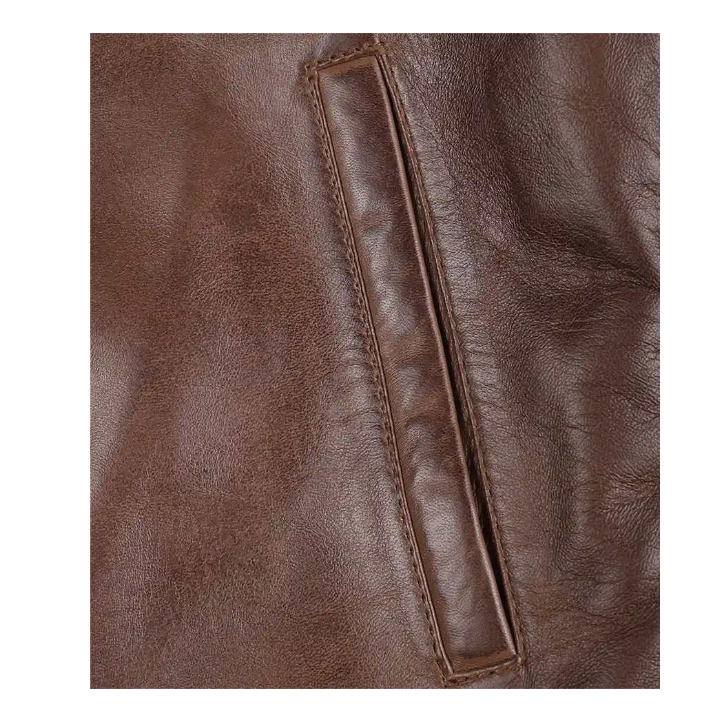 Mens Real Leather Biker Leather Jacket