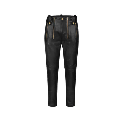 Women’s Slim Fit Anchor Genuine Leather Pants