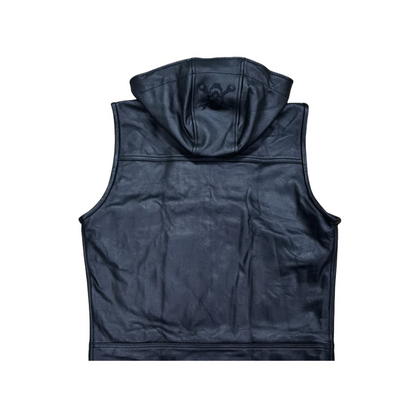 Svarog Black Leather Vest