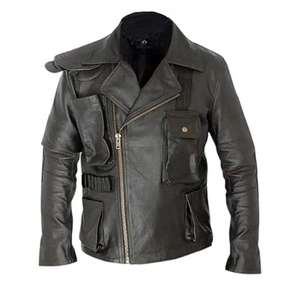 Men’s Tom Hardy Stylish Black Leather Jacket