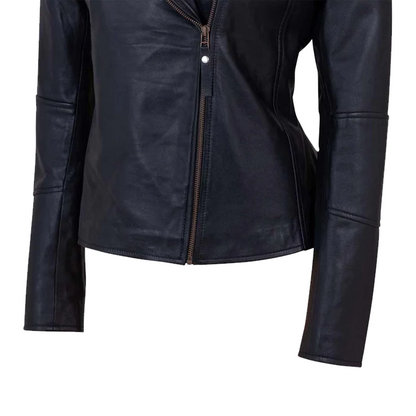 Womens Motorbike Sheep Leather Jacket