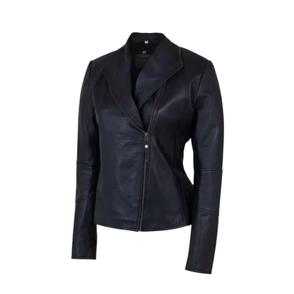 Womens Motorbike Sheep Leather Jacket