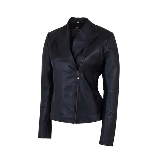 Womens Motorbike Sheep Leather Jacket