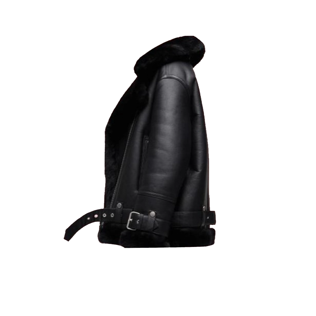 Women Moto Shearling Jacket