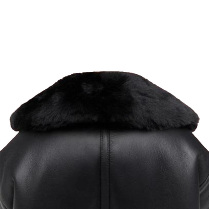 Women Moto Shearling Jacket