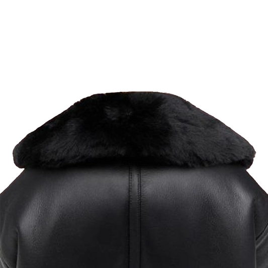 Women Moto Shearling Jacket