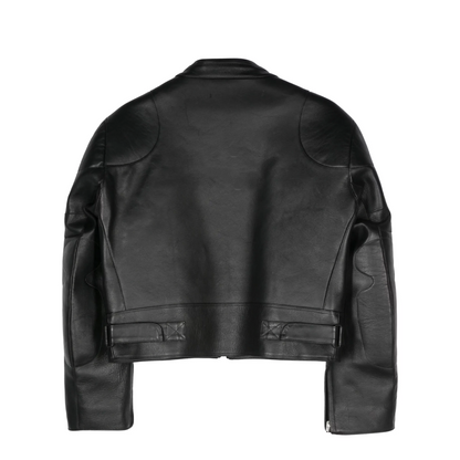 Mens Vetements Securite Black leather Jacket
