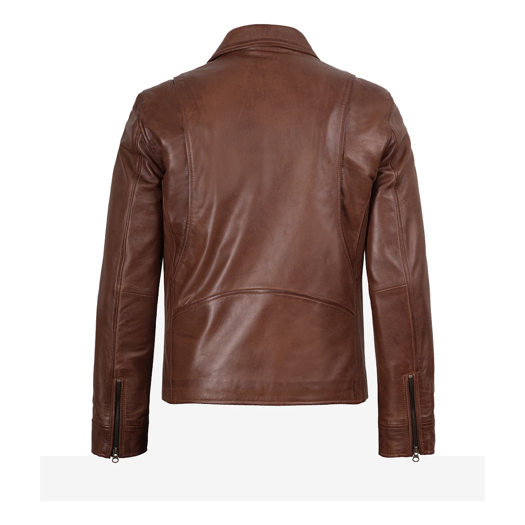 Men’s Lambskin Brown Leather Jacket