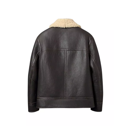 Women B3 RAF Aviator Shearling Leather Jacket