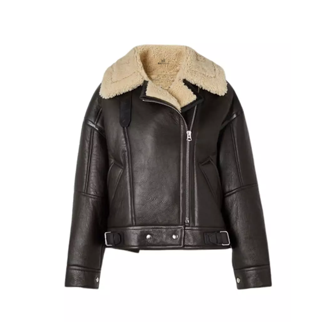 Women B3 RAF Aviator Shearling Leather Jacket